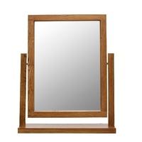 santana reclaimed oak dressing table mirror