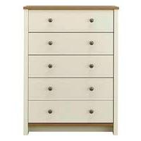 Salcombe 5 Drawer Wide Chest