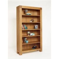 santana blonde oak bookcase with 4 adjustable shelves