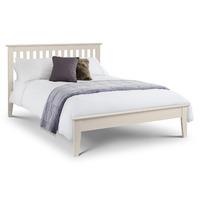Salerno Wooden Bed Frame in White - Double