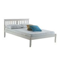 salvador wooden bed frame white double