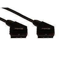 sandberg scart cable male to male 3m black