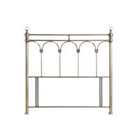 sareer sonita black nickel headboard king