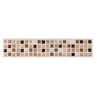 Sandstorm Beige Mosaic Ceramic Border Tile (L)250mm (W)50mm