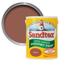 sandtex brick red matt masonry paint 1l