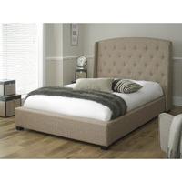 sareer signature bed frame king beige