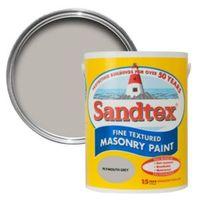 Sandtex Plymouth Grey Matt Masonry Paint 5L