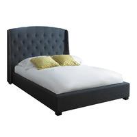 sareer signature bed frame king dark grey