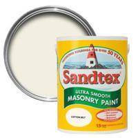 Sandtex Cotton Belt Cream Matt Masonry Paint 5L