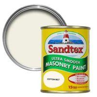 Sandtex Cotton Belt Cream Matt Masonry Paint 150ml Tester Pot