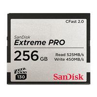 sandisk 256gb extreme pro 525mbsec cfast 20 memory card