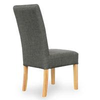 Salta Fabric Dining Chair Charcoal