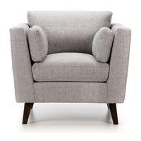 sam fabric armchair lisbon silver