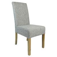 salta fabric dining chair grey weave