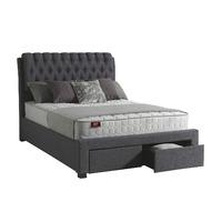 Sareer Lovton 2 Draw Dark Grey Bed - Double