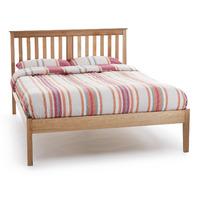 salisbury low foot end oak wooden bed frame double