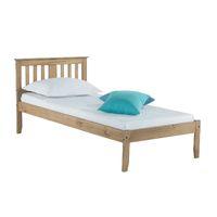 salvador wooden bed frame pine single