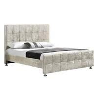 sansa velvet bed frame oyster king