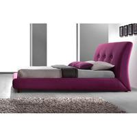 Sache Ruby Pink Fabric Finish King Size Bed