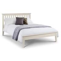 Salerno Wooden Bed Frame in White - King
