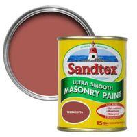 Sandtex Terracotta Matt Masonry Paint 150ml Tester Pot