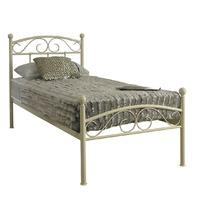 sareer devon bed frame with sareer matrah coil sprung mattress single