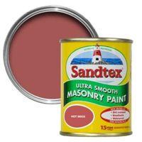 Sandtex Hot Brick Red Matt Masonry Paint 150ml Tester Pot
