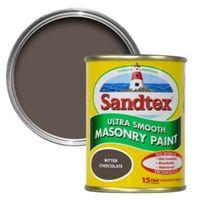 Sandtex Bitter Chocolate Brown Matt Masonry Paint 150ml Tester Pot