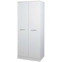 san francisco bay white wardrobe double plain with double hanging