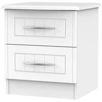 San Francisco Bay White Bedside Cabinet - 2 Drawer