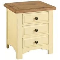 savannah painted bedside cabinet 3 drawer