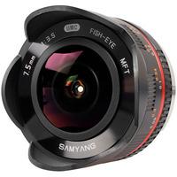 Samyang 7.5mm T3.8 UMC Fisheye Video Lens - Micro Four Thirds Fit