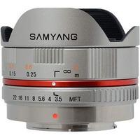 samyang 75mm f35 umc fish eye lens silver micro four thirds