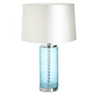 Sara Amber and Black Glass Table Lamp Base Only