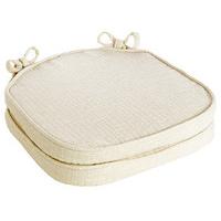 Savannah Shaped Seat Pads (Pair), Cream, Chenille