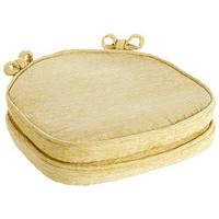 Savannah Shaped Seat Pads (Pair), Buttermilk, Chenille