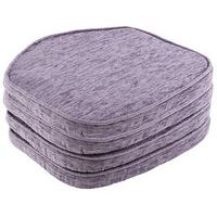 Savannah Shaped Seat Pads (4 - SAVE £10), Lilac, Chenille