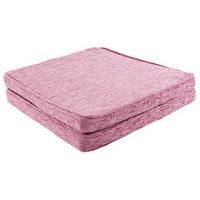 Savannah Square Seat Pads (Pair), Pale Pink, Chenille