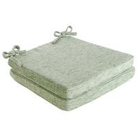 Savannah Square Seat Pads (Pair), Sage, Chenille