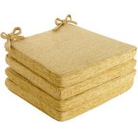 savannah square seat pads 4 save 10 gold chenille