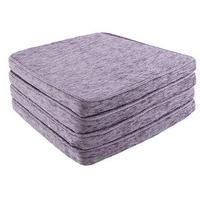 Savannah Square Seat Pads (4 - SAVE £10), Lilac, Chenille