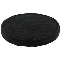 Savannah Stool Pad, Black, Chenille