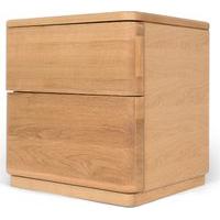 saunders bedside table oak