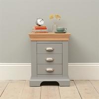 Sandringham Grey 3 Drawer Bedside