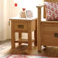 salisbury petite oak side table