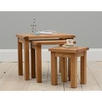 Salisbury Oak Nest Of Tables