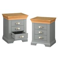 Sandringham Grey Set of 2 Bedsides