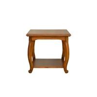 Santiago Side Table Burl Oak Top