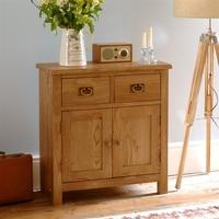 salisbury petite oak mini sideboard