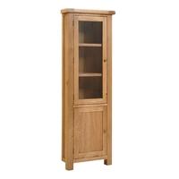 Salisbury Oak Corner Display Cabinet